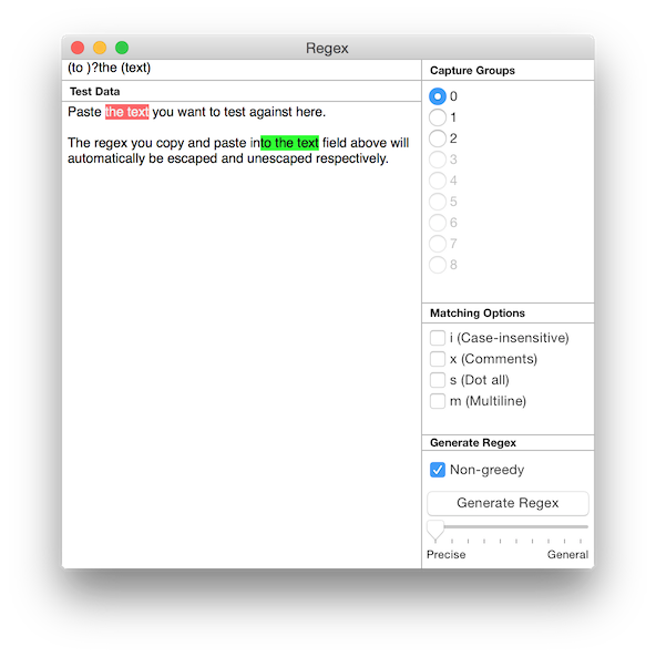 regular expression tool for mac